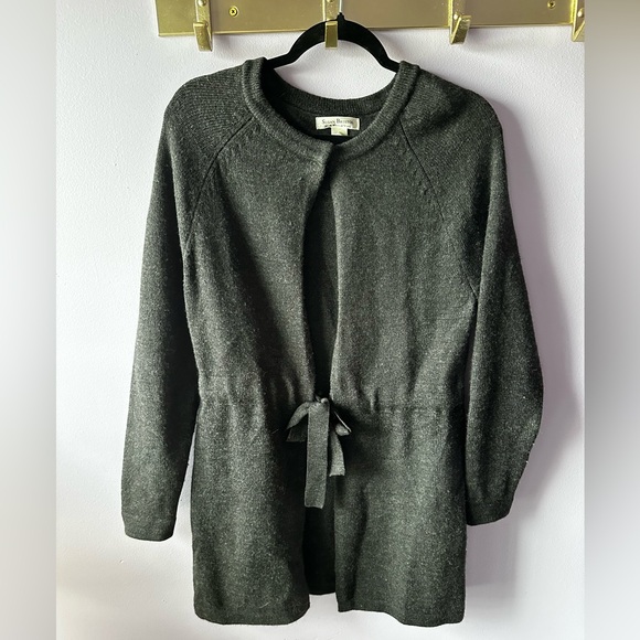 Susan Bristol Grey Merino Wool Cardigan Sweater Size S - Picture 1 of 10